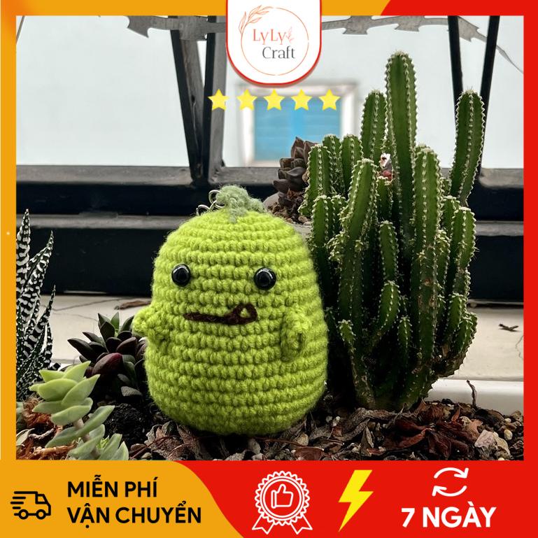 DIY Móc Khóa Len Handmade - Set Làm Móc Khóa Amigurumi Khủng Long Quà Tặng Bạn Bè Người Yêu