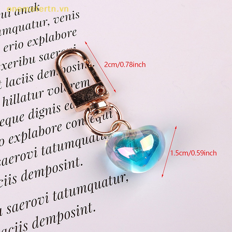 Móc Khóa Hình Trái Tim Lấp Lánh Phong Cách Hàn Quốc Dành Cho Nữ