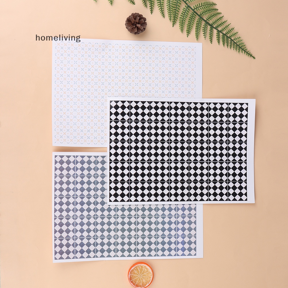 Miếng Dán Sàn Nhà Trang Trí Nhà Búp Bê Tỉ Lệ 1 / 12