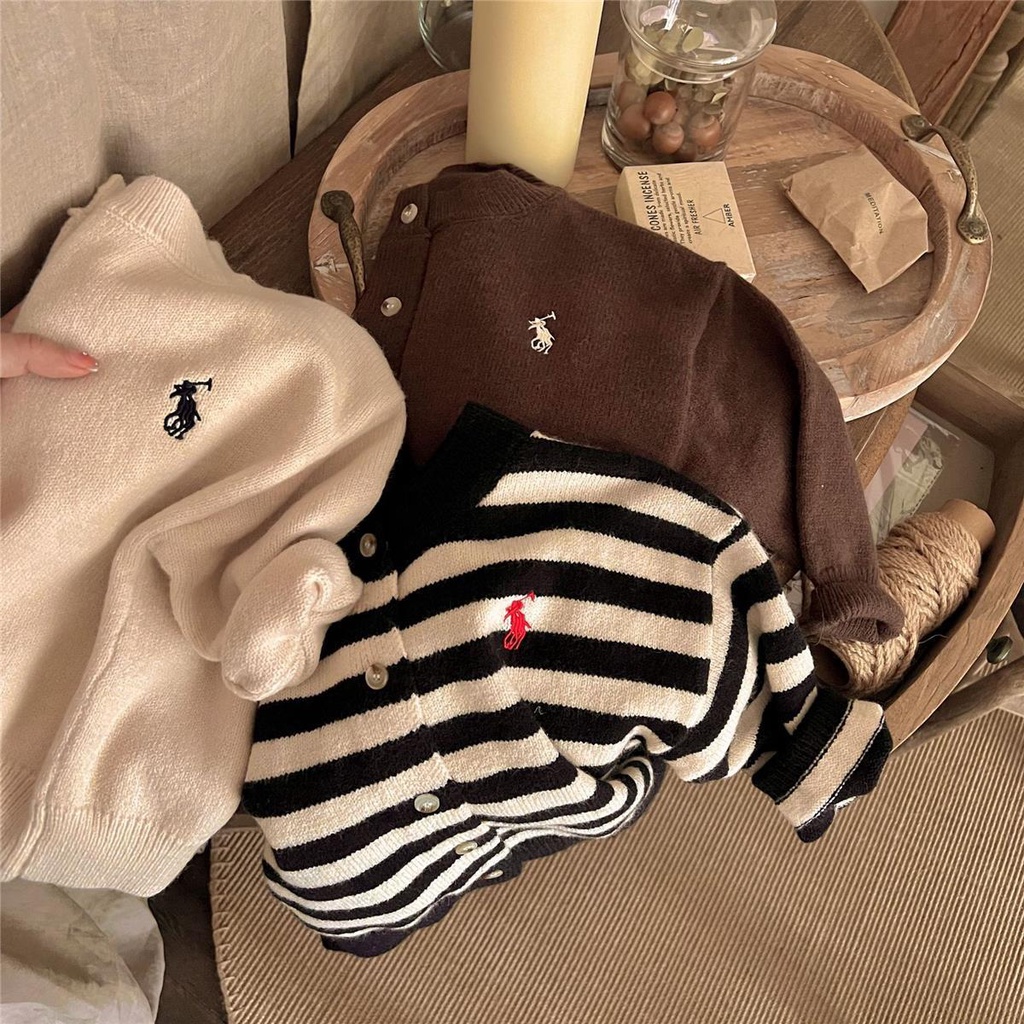 Áo Khoác Cardigan Dệt Kim Màu Trơn Phong Cách Nước Ngoài 2023 Mới Cho Bé Trai Và Bé Gái
