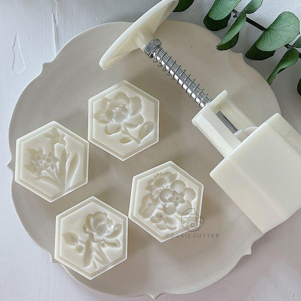 Dụng Cụ Tạo Hình Trang Trí Bánh 50-60g Hình Lục Giác