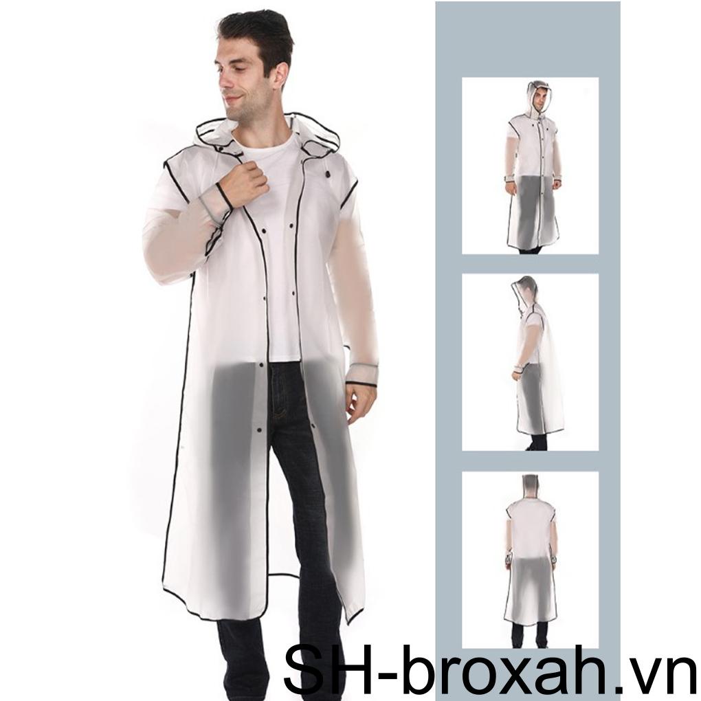 Áo Mưa Unisex Bằng EVA Chống Nước Có Mũ Trùm Cho Các Hoạt Động Ngoài Trời