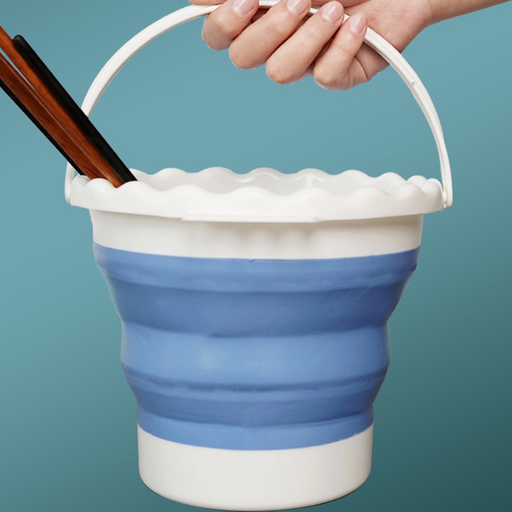 Xô Đựng Sơn Bằng Silicone Chịu Lực Mạnh Chống Rơi Đa Năng Có Thể Gấp Gọn