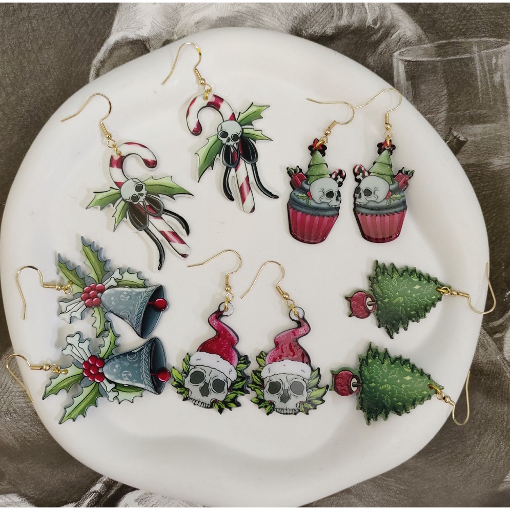 Bộ Sưu Tập Khuyên Tai Chuông Cây Thông Giáng Sinh DIY