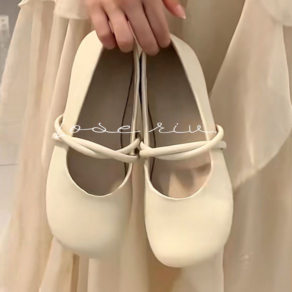 Giày Da Mũi Tròn Đế Mềm Phong Cách Mary Jane Hàn Quốc Cho Nữ