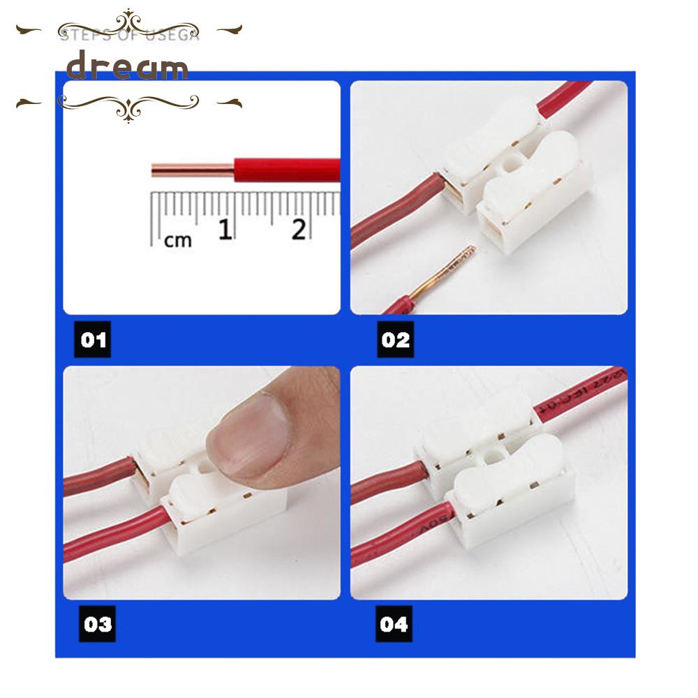【DREAMLIFE】Reliable Wire Connector Terminal Block for Wire Cable Industry 10 Pieces