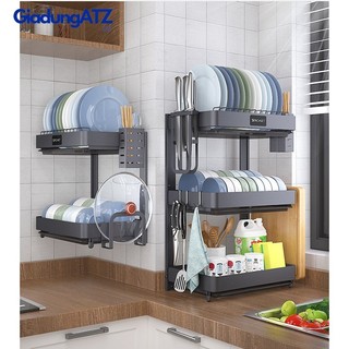Kệ Chén Inox Sinoart Sơn Tĩnh Điện Treo Tường Chịu Lực Tốt, Kệ Bát Inox