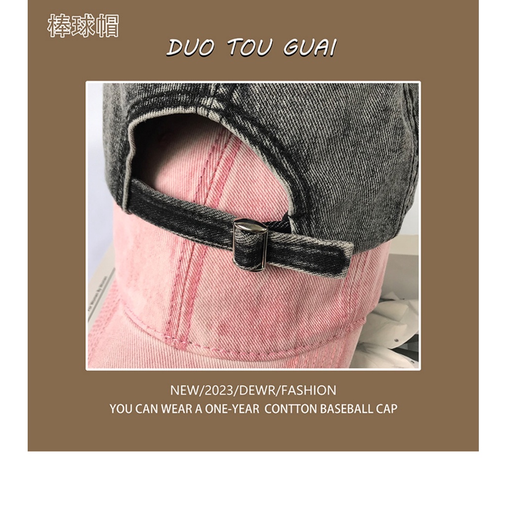 Mũ Lưỡi Trai Màu Sắc Hỗn Hợp Phong Cách Đường Phố Hàn Quốc Thời Trang Xuân Hè Cho Nam Và Nữ