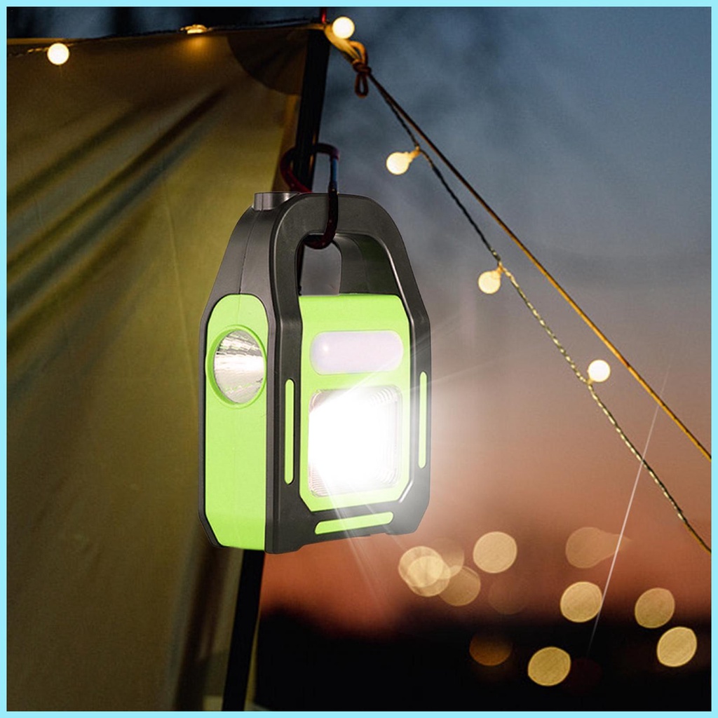 Đèn LED Năng Lượng Mặt Trời Chống Thấm Nước Kèm Sạc USB Tiện Dụng Mang Theo Cắm Trại