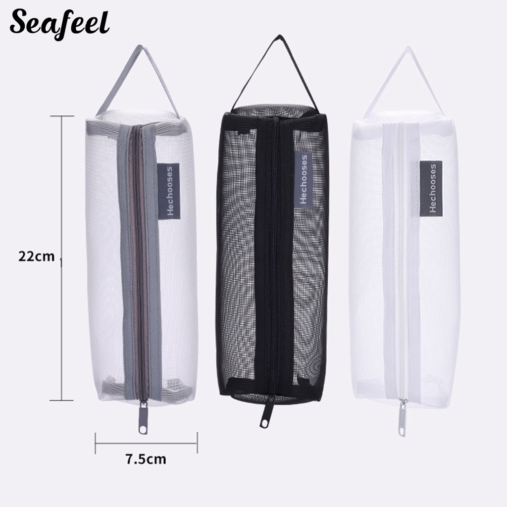 Túi Lưới Đựng Bút Trong Suốt Gọn Nhẹ Chống Bụi Sức Chứa Lớn