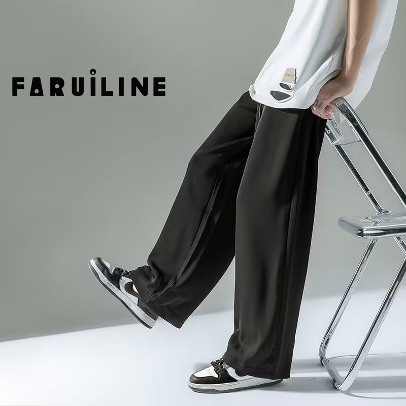 Quần Thể Thao Dài Đến Mắt Cá Chân Bằng Lụa Lạnh Mỏng Nhanh Khô Phong Cách Hàn Quốc Cho Nam HZFMC1254