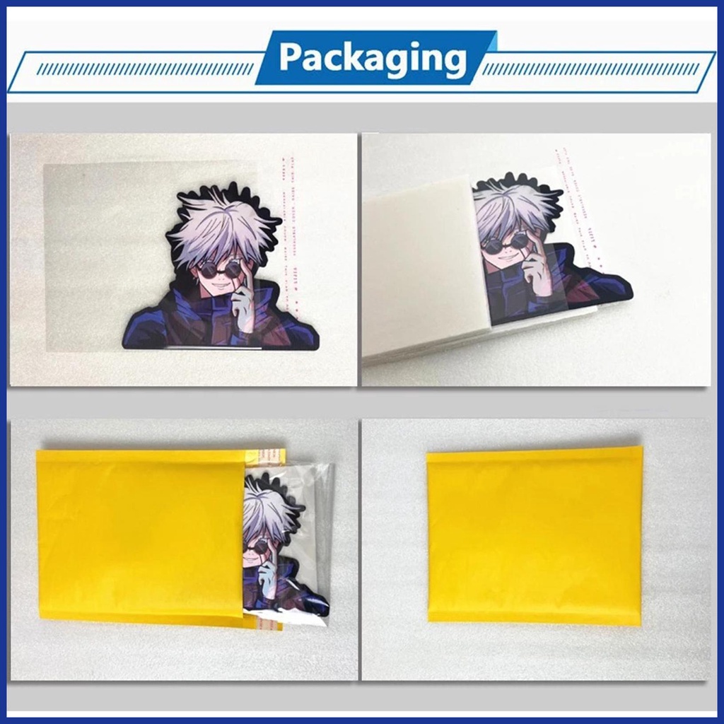 Miếng Dán PVC Họa Tiết Anime 3D Nhiều Màu Gradient Trang Trí Sổ Tay