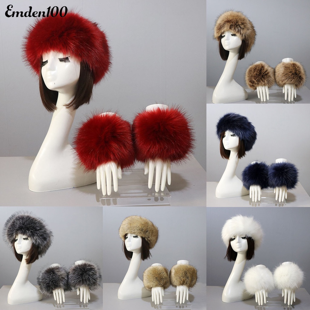 1 Bộ Băng Đô Và Găng Tay Hở Ngón Màu Sắc Thời Trang Cho Nữ