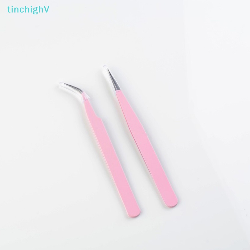 Set 2 Nhíp Inox Gắn Mi Giả Cong / Thẳng Chuyên Dụng