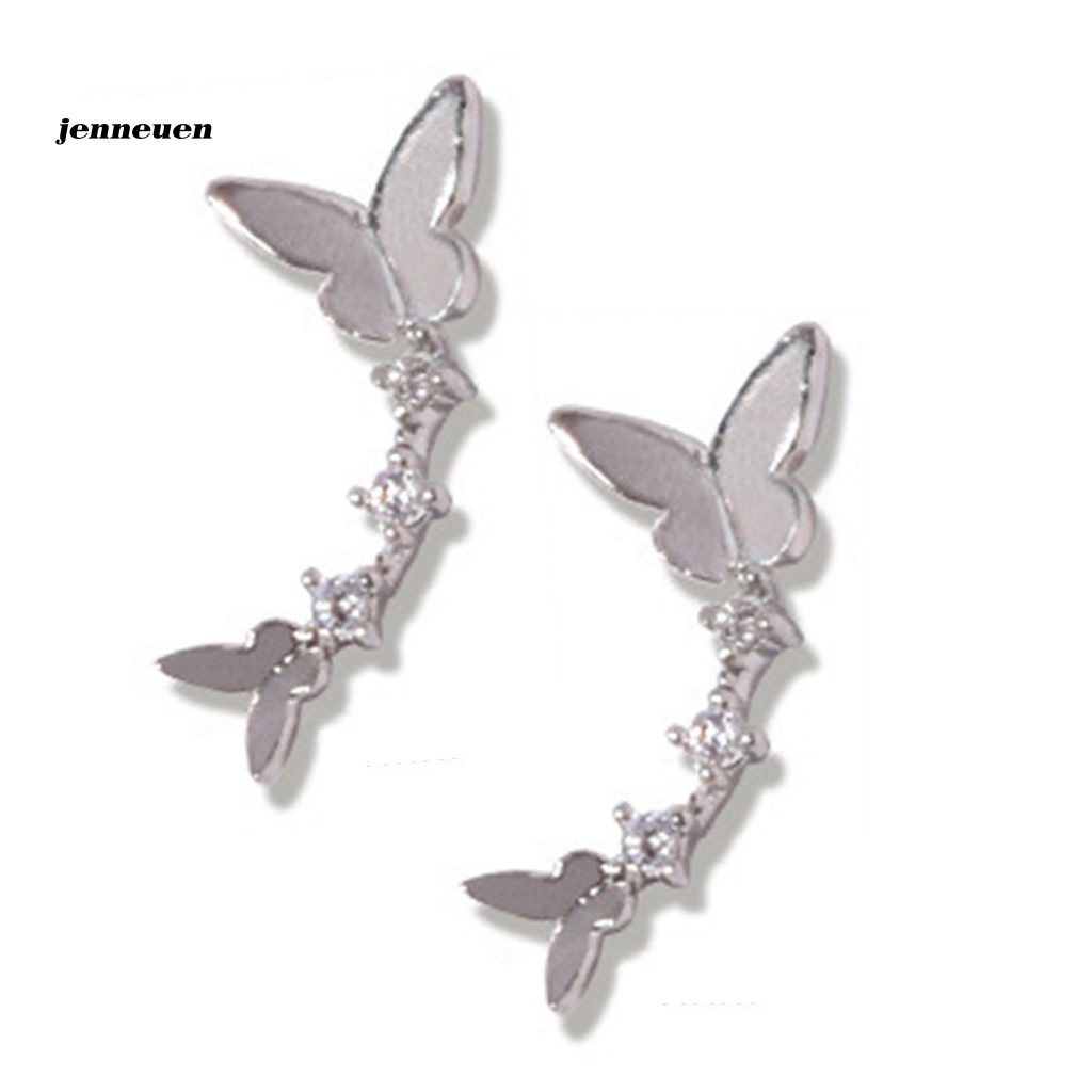 Set 2 Hộp Phụ Kiện Trang Trí Móng Tay Hình Bướm Lấp Lánh DIY