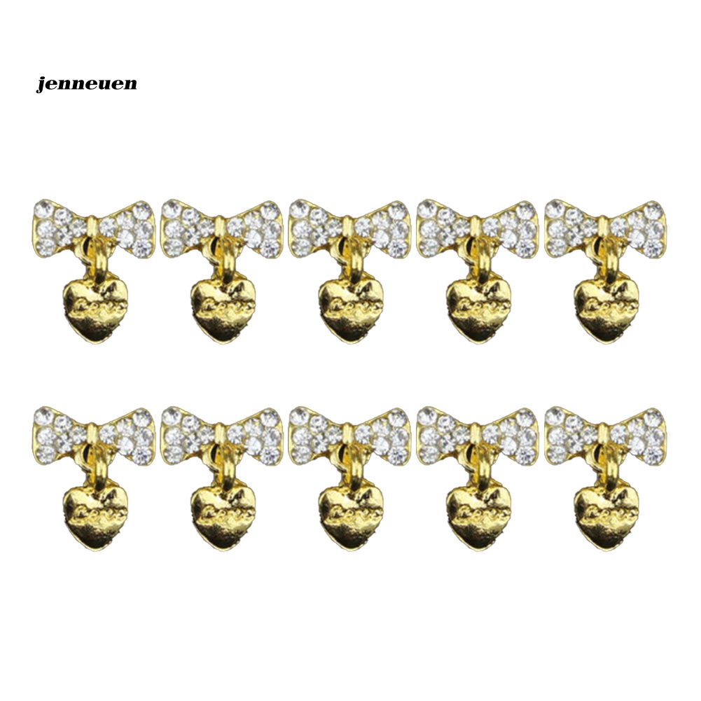 Set 10 Hạt Cườm 3D Lấp Lánh Trang Trí Móng Nghệ Thuật Thời Trang DIY