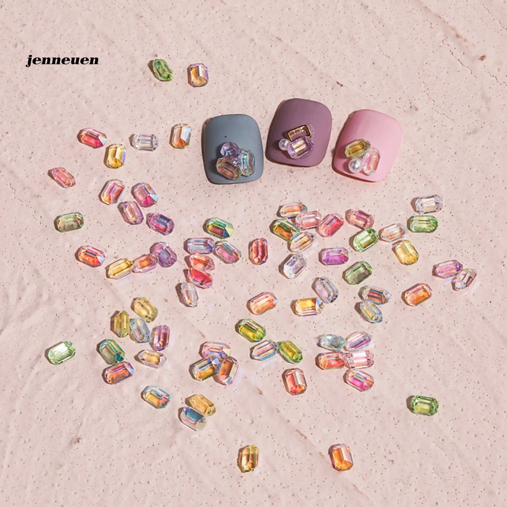 Set 30 Phụ Kiện Trang Trí Móng Tay Nghệ Thuật 3D Nhiều Màu Sắc Lấp Lánh