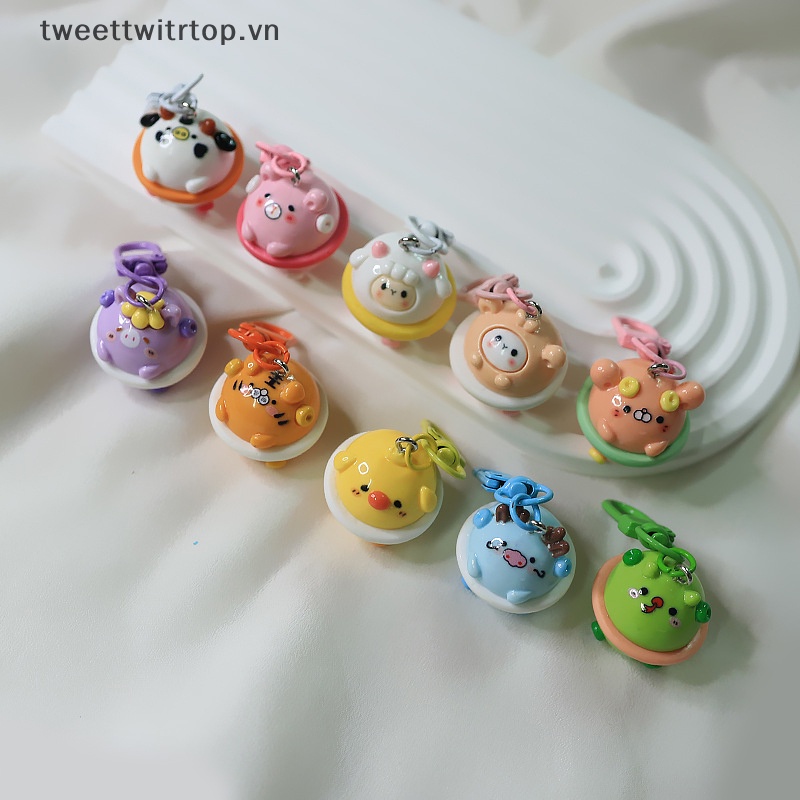 Trtop Móc Khóa Ba Chiều Hình Bánh Donut Chòm Sao Hoạt Hình Bằng Nhựa Resin Dễ Thương Ch VN