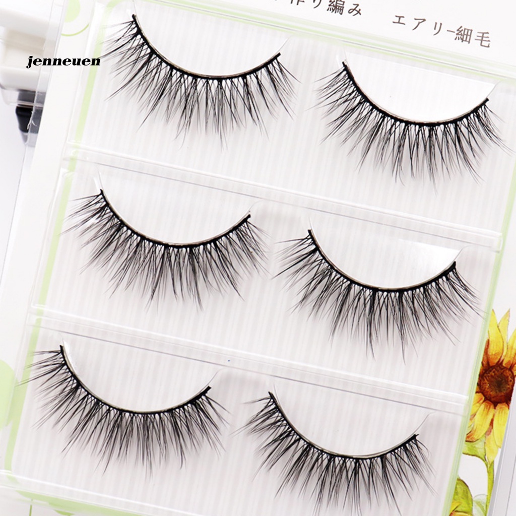 Bộ 3 Cặp Lông Mi Giả Trang Điểm Xinh Đẹp