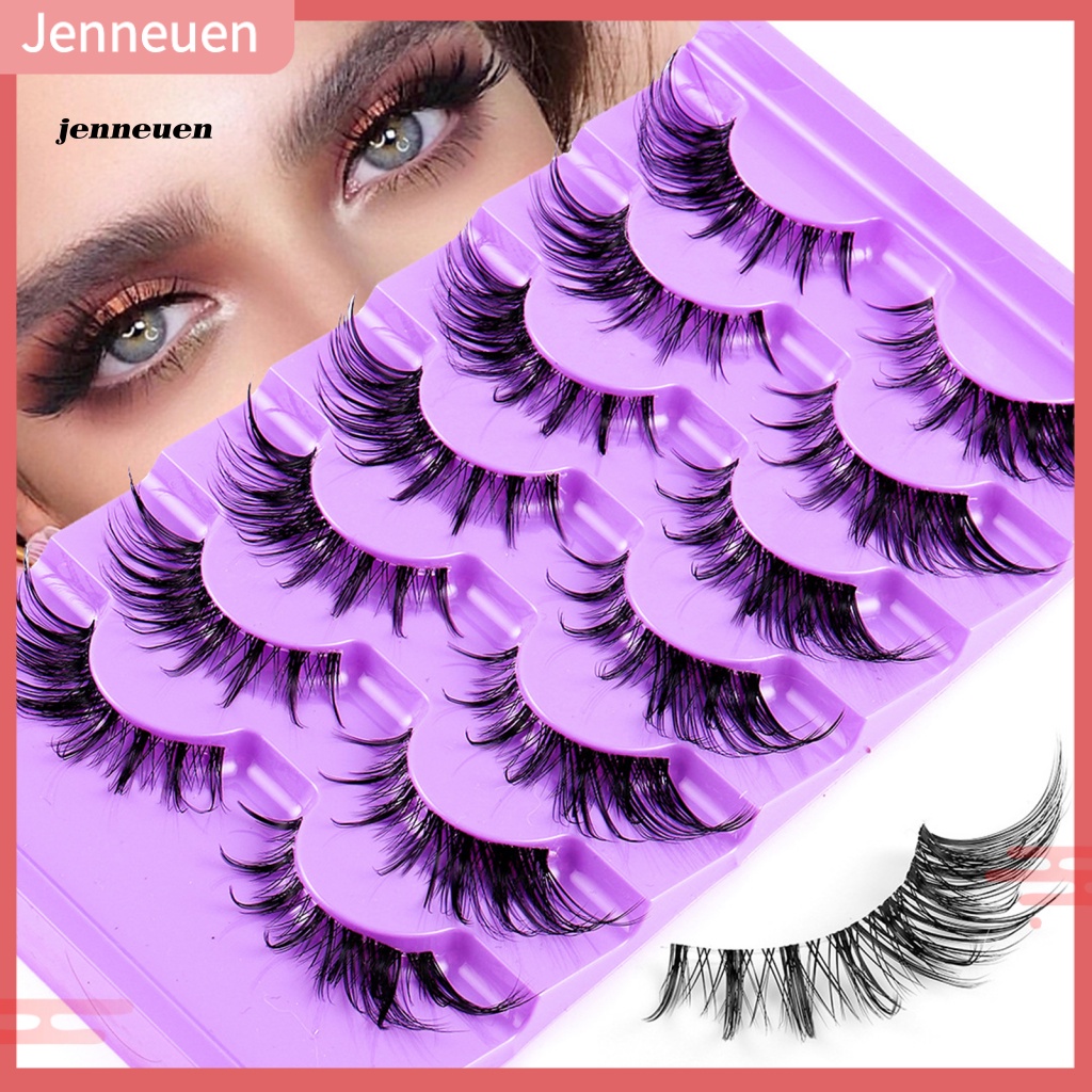 Bộ 7 Cặp Lông Mi Giả Cong Dày 3D Tự Nhiên Thoải Mái