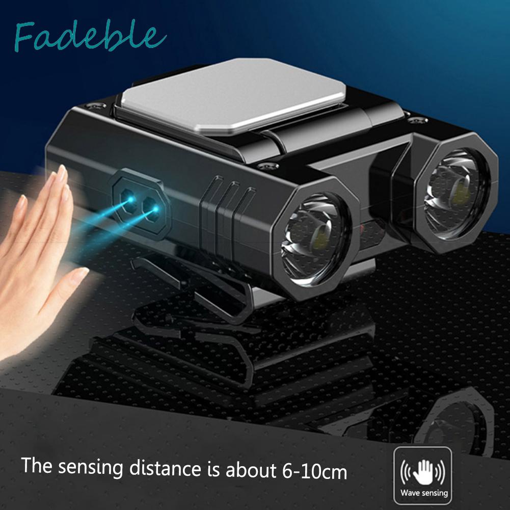 Đèn LED Đeo Đầu Cảm Biến Sóng XPE 400LM 1400mAh IPX4 Chống Thấm Nước Sạc USB Loại C