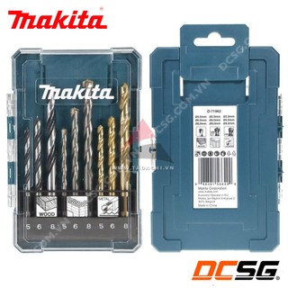 Bộ 09 mũi khoan sắt - gỗ - tường chân tròn Makita D-71962 | DCSG