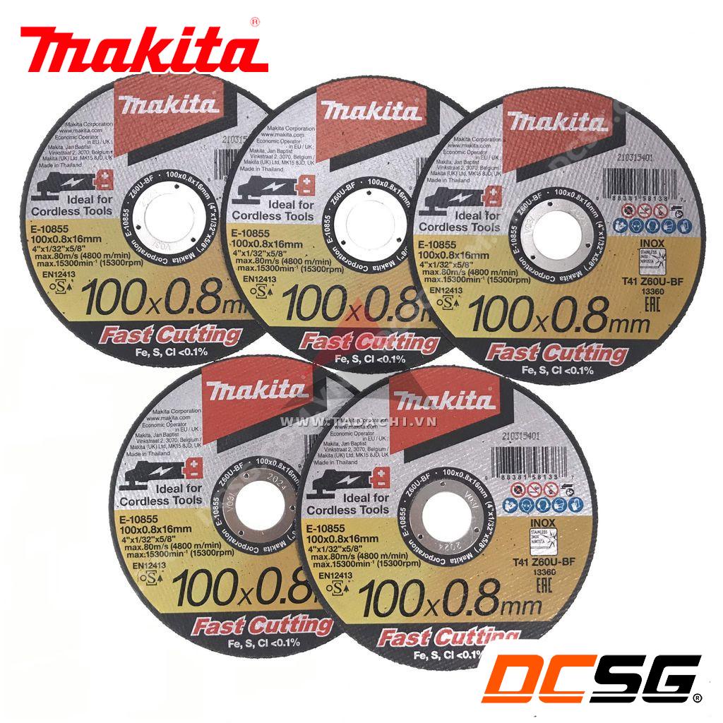 Đá cắt mỏng 100-125mm x 0.8mm Fast Cutting Makita  | DCSG