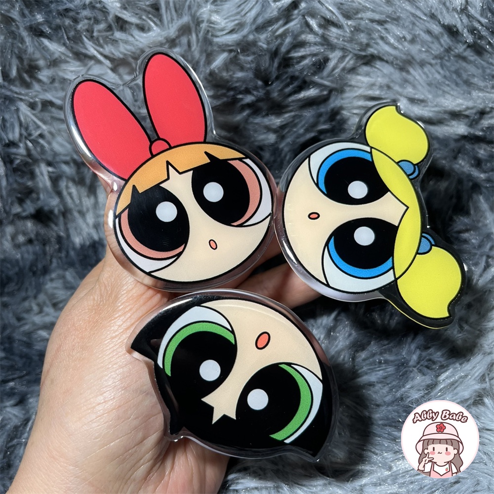 Giá Đỡ Điện Thoại Họa Tiết Powerpuff Girls Nhiều Màu Sắc Cho IP Android