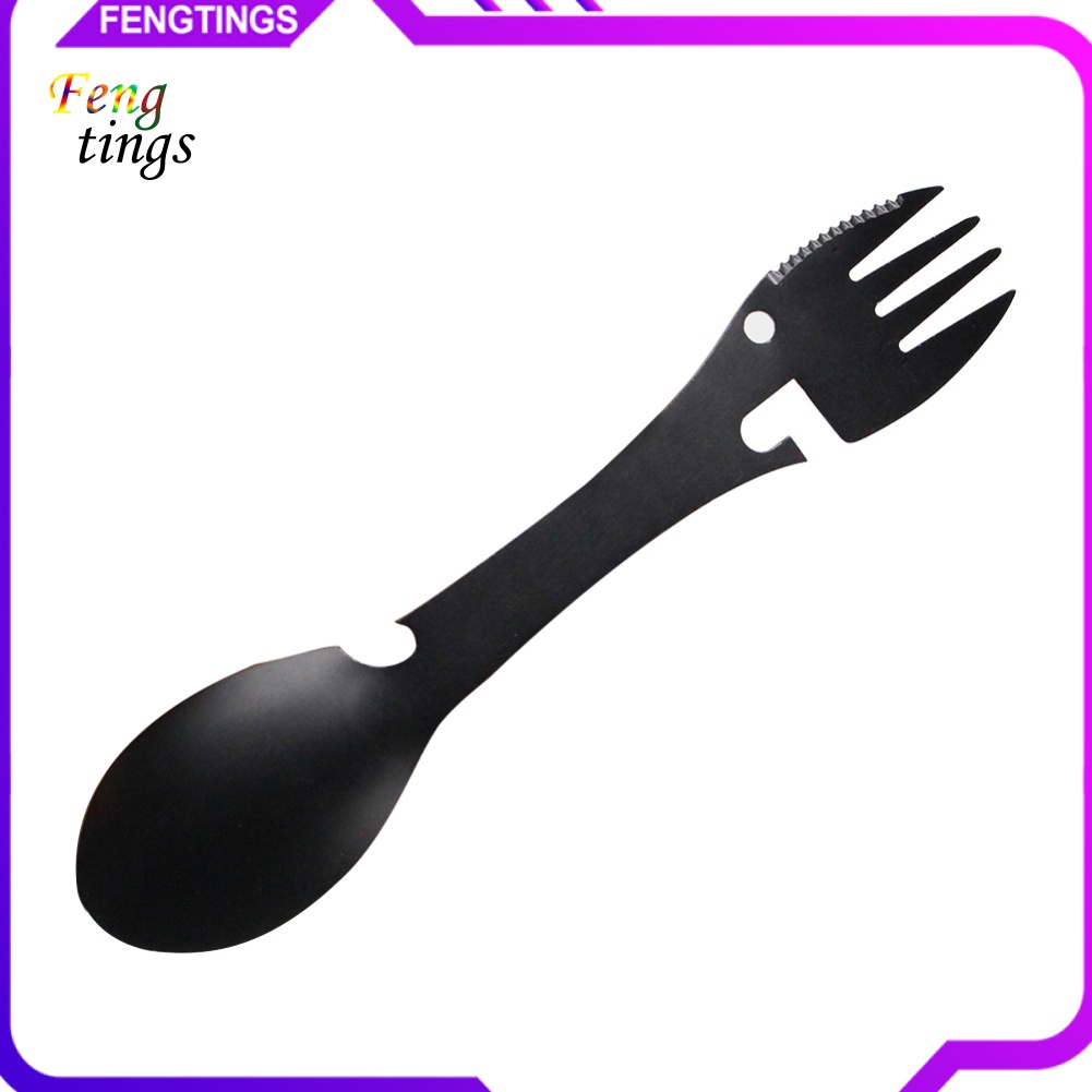 Muỗng Khui Nắp Chai / Nĩa Bằng Thép Không Gỉ Tiện Dụng Khi Đi Cắm Trại