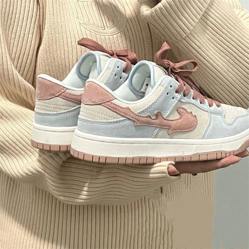 Miss o3o Giày Thể Thao Nữ đáy phẳng Đế Siêu Nhẹ Thoáng Khí Retro Thời Trang Thiết Kế Mới Cho Nữ 33Z080429