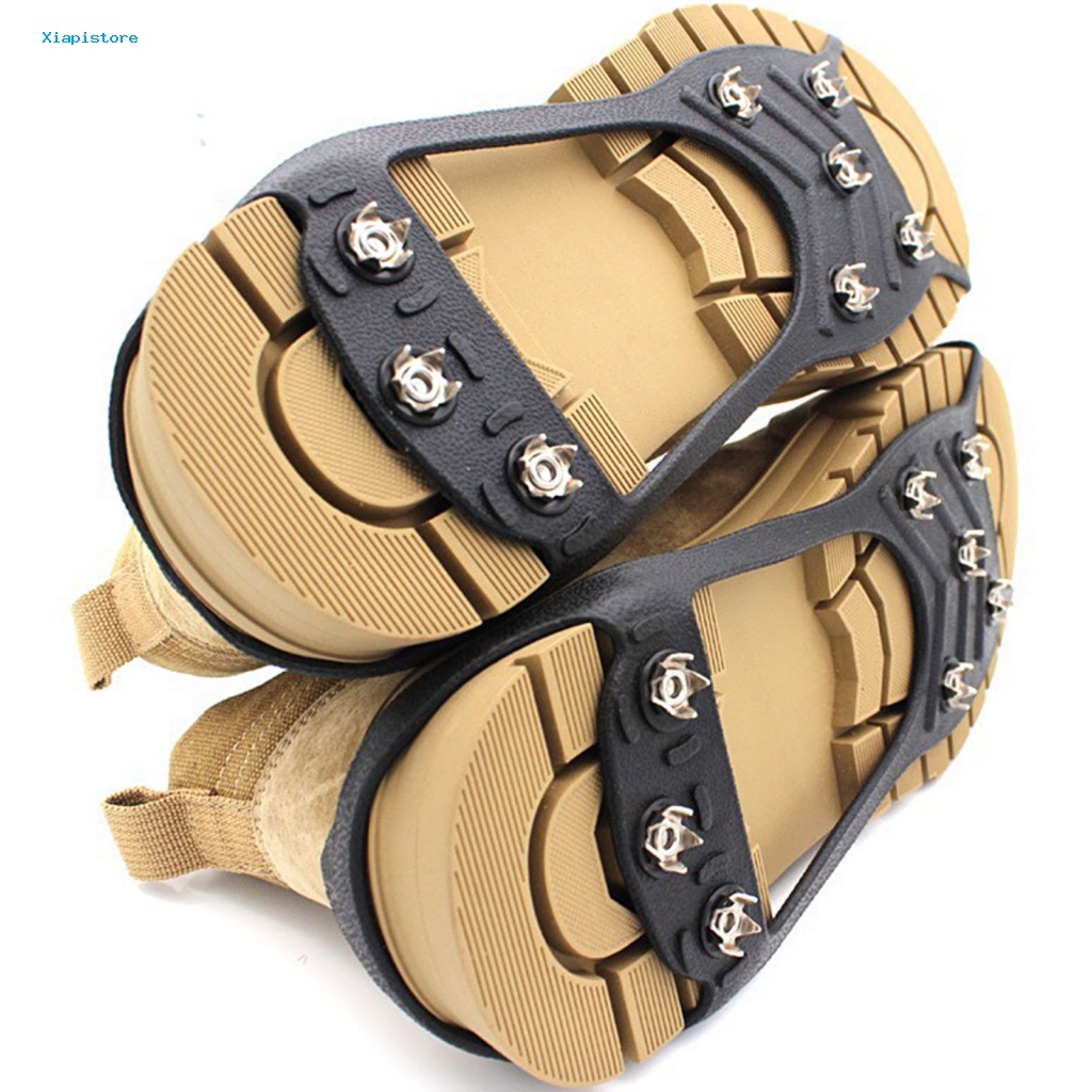 1 Cặp Vỏ Bọc Giày Leo Núi Hình Số 8 Chống Trượt Chống Rơi Co Giãn