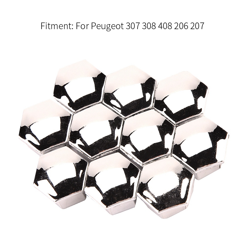 Set 20 Nắp Đậy Đai Ốc Bánh Xe Hơi Peugeot 307 308 408 206 207