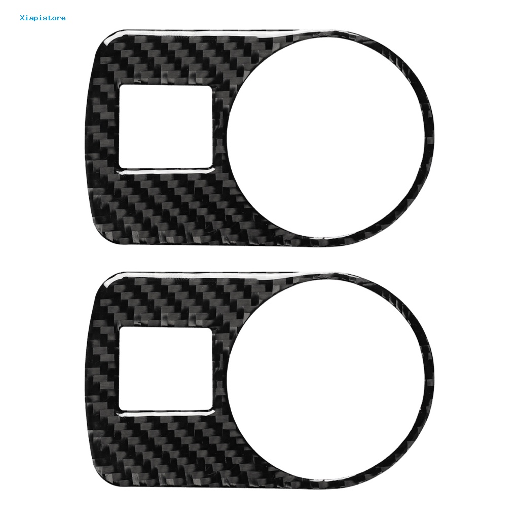 Khung Viền Công Tắc Đèn Pha Chống Trầy Bằng Sợi Carbon Cho Xe Hơi Audi TT 8N 8J MK123 TTRS 08-14