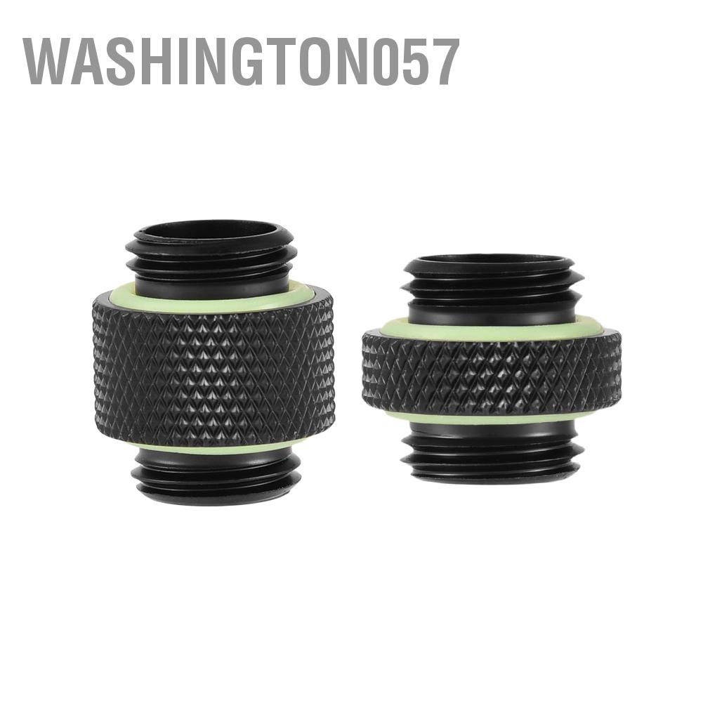 Washington057 2 Chiếc G1/4 Ren Lắp Kết Nối Bộ Chuyển Đổi Cho Hệ Thống Tản Nhiệt Nước Máy Tính Đen Dài Ngắn