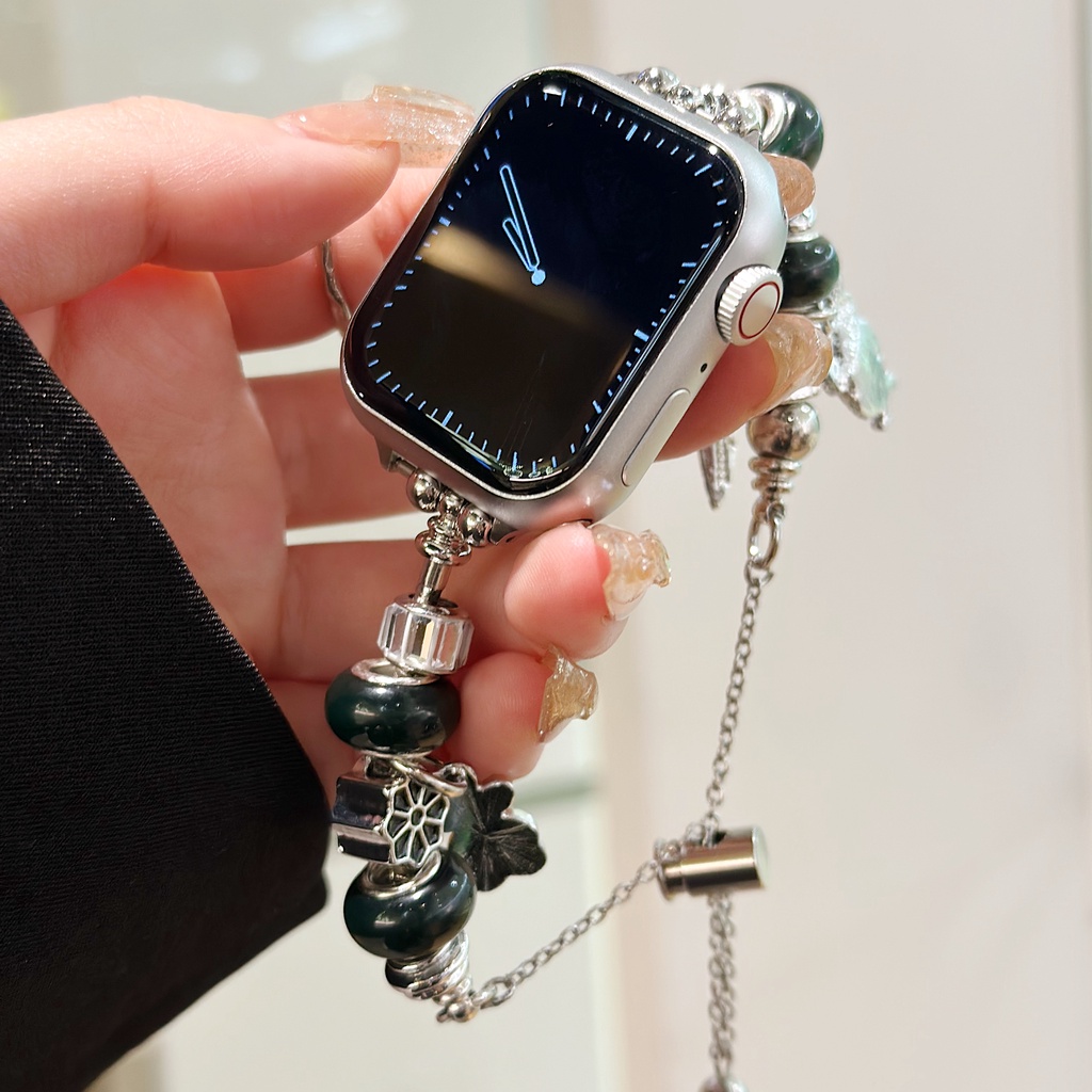 Dây Đeo Đồng Hồ iWatch Bằng Kim Loại Mỏng Thời Trang Mùa Hè Dễ Thương 42mm 40mm 45mm