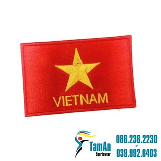 Patch cờ vải thêu Việt Nam, cờ Đảng: không thể dán được