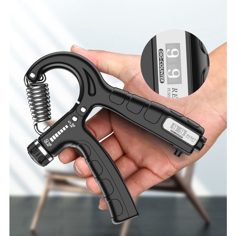 Kìm Bóp Tay, Kìm Tập Cơ Tay, Dụng Cụ Tập Gym Tại Nhà Điều Chỉnh 10-100kg thông minh có đếm số