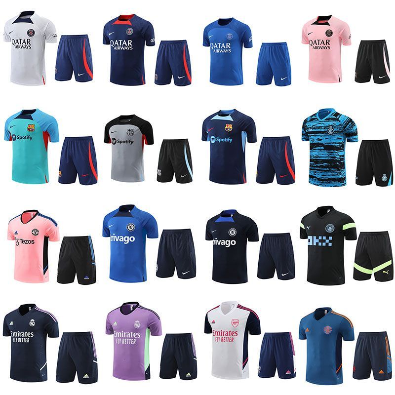 Leader C Rock Jersey Áo Tay Ngắn Đội Paris Manchester United Pasa King Maarsonna Mùa Hè Tập Luyện Bóng Đá