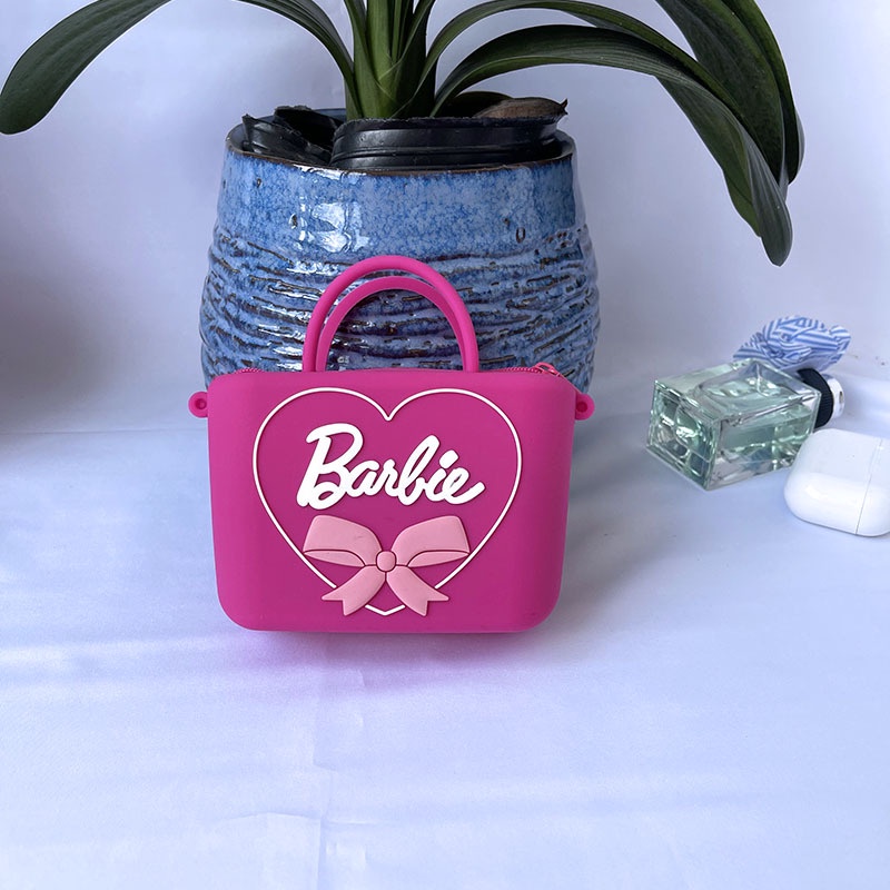 Túi Đựng Mỹ Phẩm Hình Búp Bê Barbie Dễ Thương Cho Bé Gái