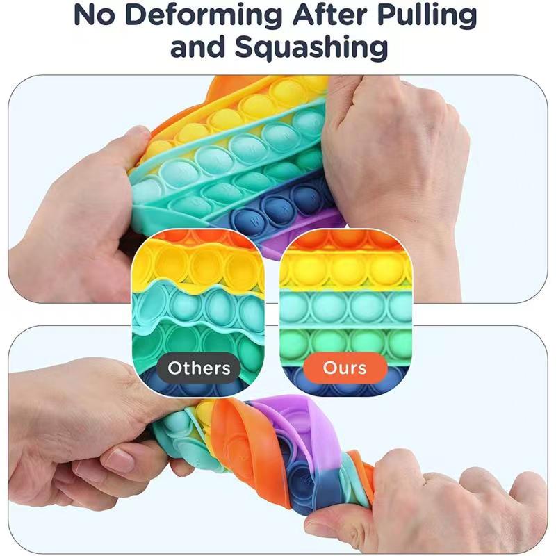 Pop it fidget toy push bubble anti estresse cartoon unicorn dinosaur games giáo dục giảm căng thẳng đồ chơi giác quan cho trẻ em aldult