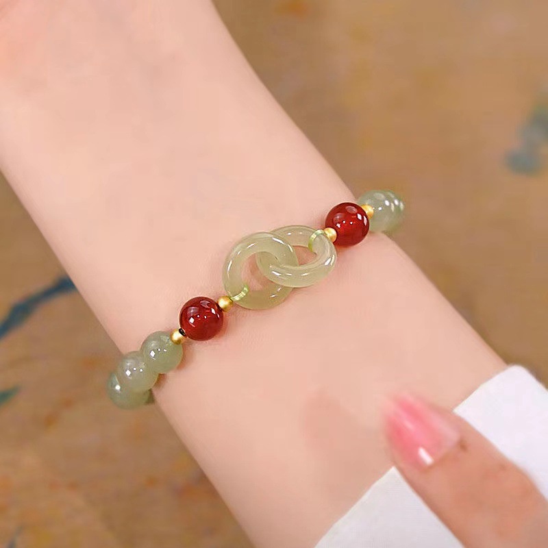 Harmony Vòng Tay Tianyu Thiết Kế Trái Tim Tình Yêu Có Khóa Cài Làm Quà Tặng Sinh Nhật Bạn Gái Ins