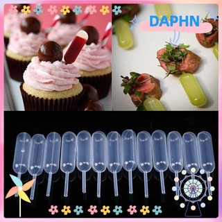Set 50 ống bơm nhỏ giọt làm bánh bằng nhựa trong suốt tiện dụng