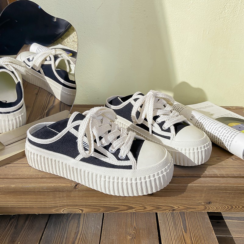 Giày Lười Màu Trắng Đế Dày Phong Cách Mới Kuang 2023