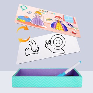 MAGNETIC BOOK CREATIVE PUZZLE KID EDUCATIONAL TOY LEARNING PLAYSET