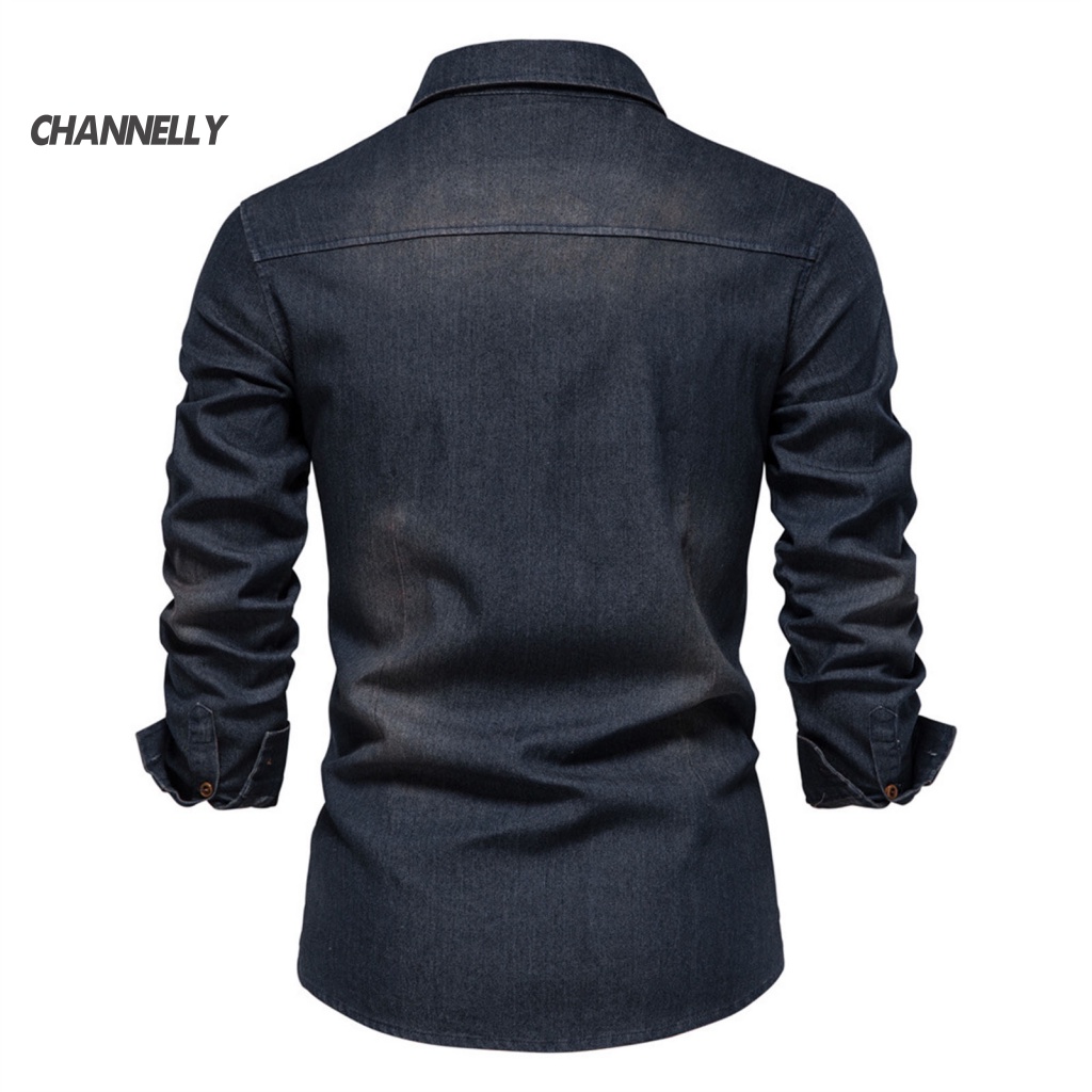 Channelly Quần Jean Áo Sơ Mi Dài Tay