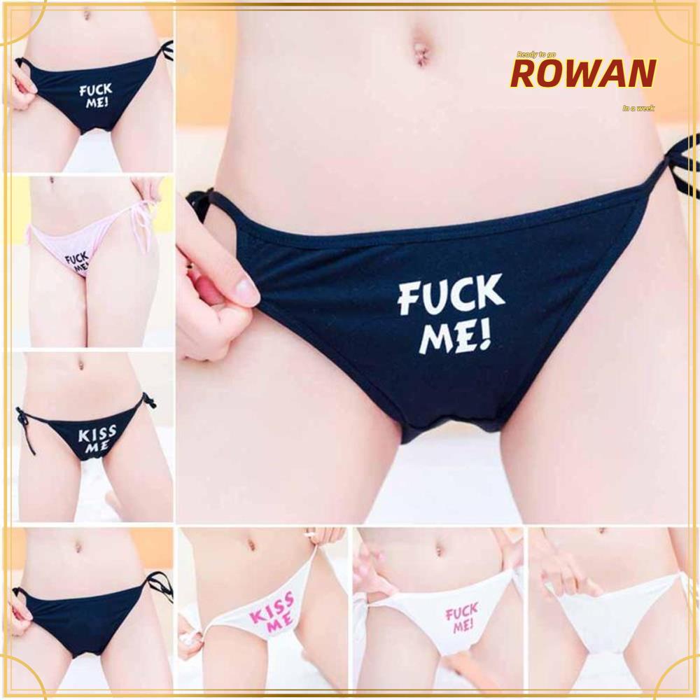 Quần Lót Nữ In Chữ Cột Dây 2 Bên