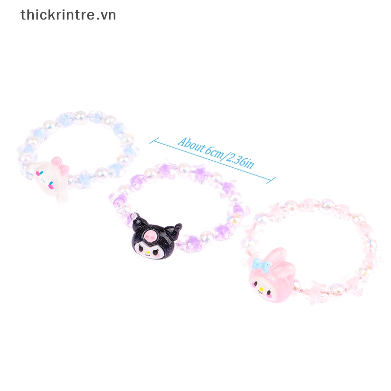 Vòng Tay Cặp Đôi Họa Tiết Hoạt Hình Cinnamoroll Kuromi My Melody Dễ Thương Dùng Làm Quà Tặng Sinh Nhật