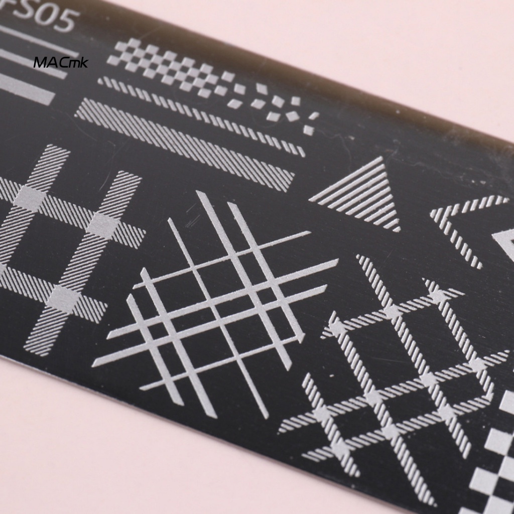 Đĩa In Hình Móng Tay Mini Bằng Thép Không Gỉ Nhiều Họa Tiết Cho Nữ