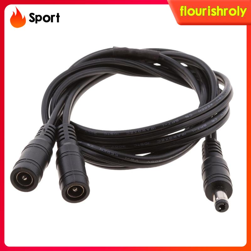 Dây Cáp Chia Nguồn DC 1 Male Sang 2 Female Jack 12V 5.5X2.1Mm