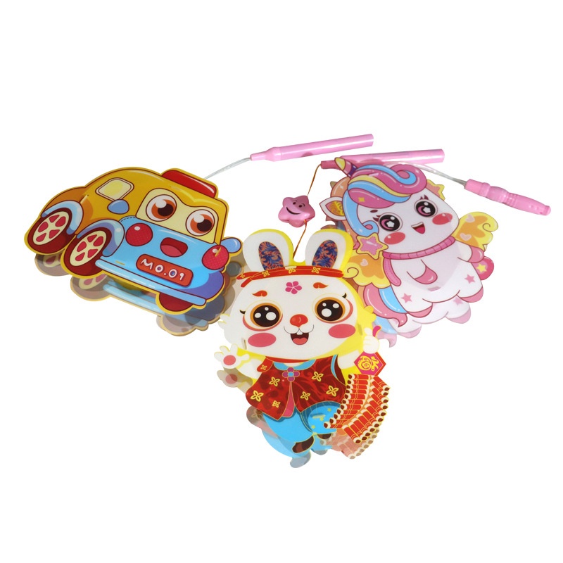 Lồng đèn Đèn trung thu có gắn đèn led phát sáng với nhiều hình dáng hoạt hình dễ thương cho bé mẫu mới 2023 siêu hot